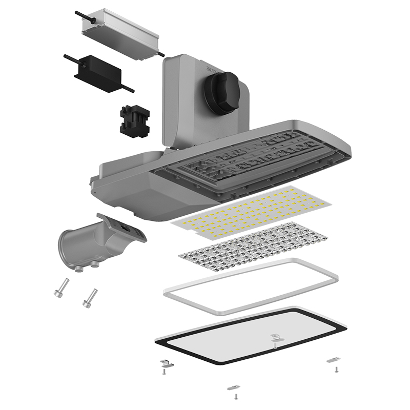 ST104 30W-200W IP66 ECO Led Street Light Supply with Glass cover & PC cover